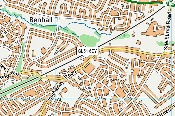 GL51 6EY map - OS VectorMap District (Ordnance Survey) GL51 6EY map - OS VectorMap District (Ordnance Survey)