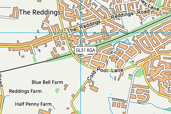 GL51 6GA map - OS VectorMap District (Ordnance Survey) GL51 6GA map - OS VectorMap District (Ordnance Survey)
