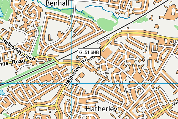 GL51 6HB map - OS VectorMap District (Ordnance Survey) GL51 6HB map - OS VectorMap District (Ordnance Survey)