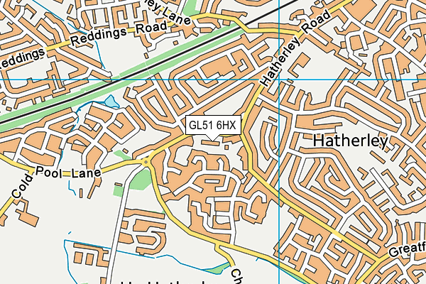 GL51 6HX map - OS VectorMap District (Ordnance Survey) GL51 6HX map - OS VectorMap District (Ordnance Survey)