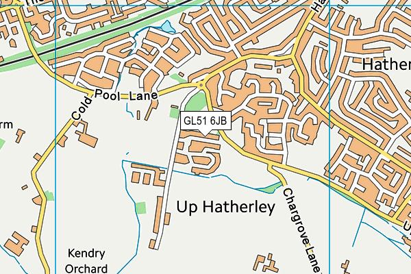 GL51 6JB map - OS VectorMap District (Ordnance Survey)