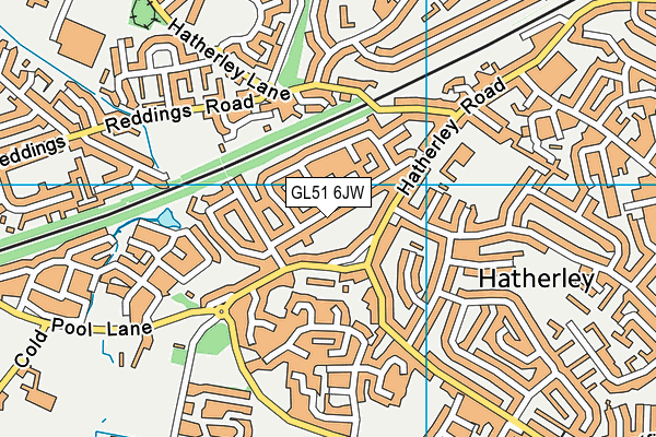 GL51 6JW map - OS VectorMap District (Ordnance Survey) GL51 6JW map - OS VectorMap District (Ordnance Survey)