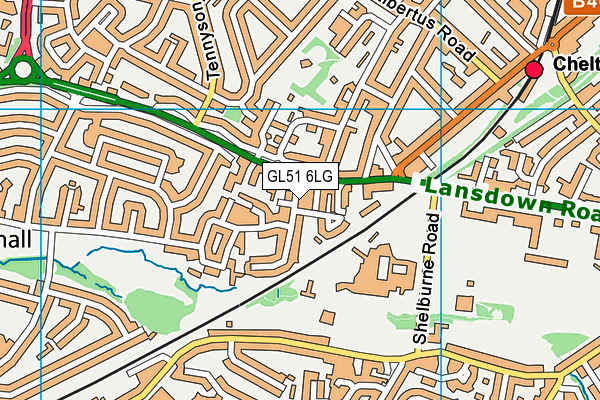 GL51 6LG map - OS VectorMap District (Ordnance Survey) GL51 6LG map - OS VectorMap District (Ordnance Survey)