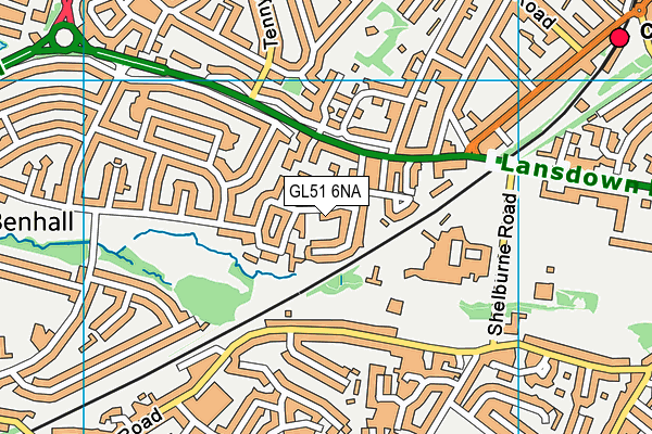 GL51 6NA map - OS VectorMap District (Ordnance Survey) GL51 6NA map - OS VectorMap District (Ordnance Survey)