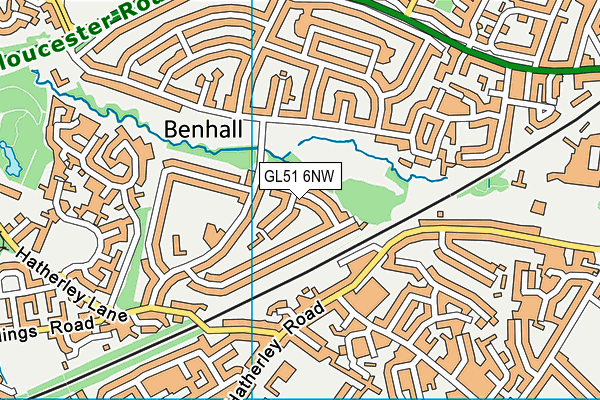 GL51 6NW map - OS VectorMap District (Ordnance Survey) GL51 6NW map - OS VectorMap District (Ordnance Survey)