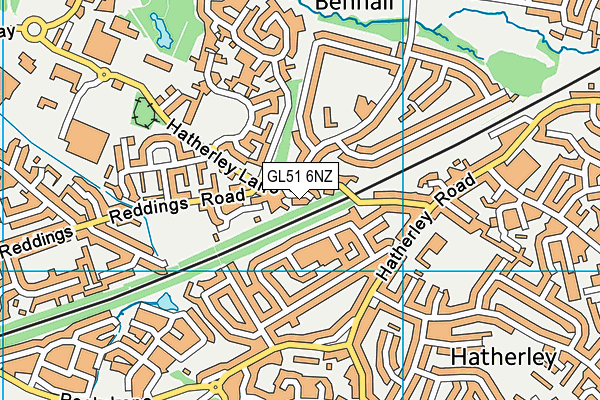 GL51 6NZ map - OS VectorMap District (Ordnance Survey) GL51 6NZ map - OS VectorMap District (Ordnance Survey)