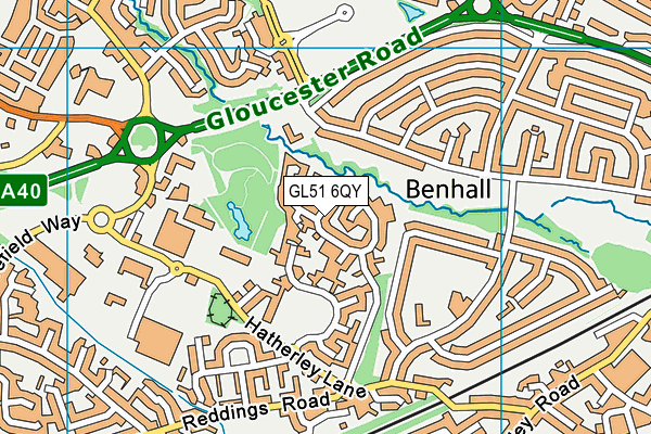 GL51 6QY map - OS VectorMap District (Ordnance Survey) GL51 6QY map - OS VectorMap District (Ordnance Survey)