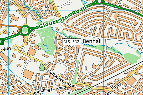 GL51 6QZ map - OS VectorMap District (Ordnance Survey) GL51 6QZ map - OS VectorMap District (Ordnance Survey)