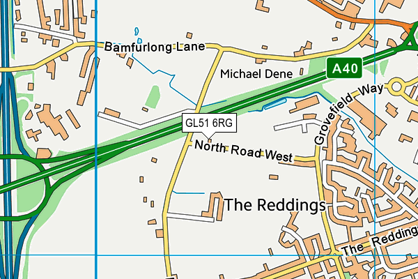GL51 6RG map - OS VectorMap District (Ordnance Survey) GL51 6RG map - OS VectorMap District (Ordnance Survey)