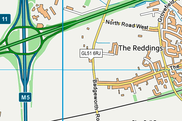 GL51 6RJ map - OS VectorMap District (Ordnance Survey) GL51 6RJ map - OS VectorMap District (Ordnance Survey)