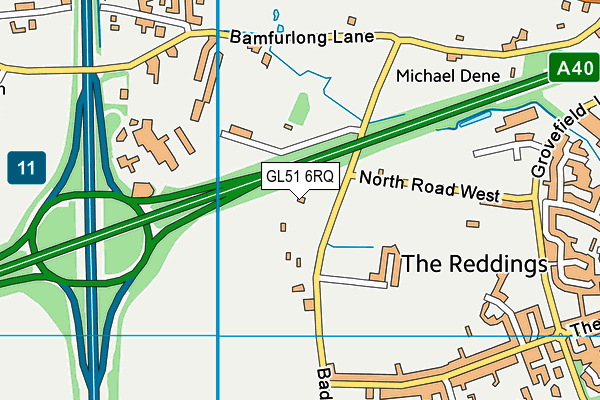 GL51 6RQ map - OS VectorMap District (Ordnance Survey) GL51 6RQ map - OS VectorMap District (Ordnance Survey)
