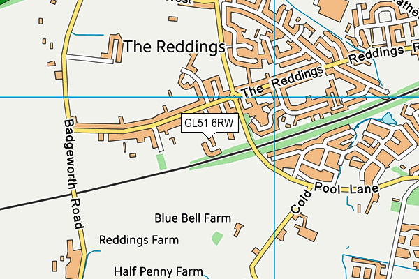 GL51 6RW map - OS VectorMap District (Ordnance Survey) GL51 6RW map - OS VectorMap District (Ordnance Survey)