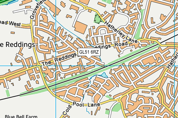 GL51 6RZ map - OS VectorMap District (Ordnance Survey) GL51 6RZ map - OS VectorMap District (Ordnance Survey)