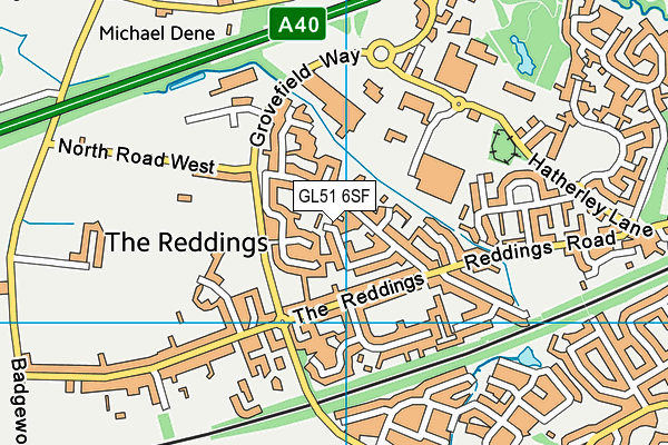 GL51 6SF map - OS VectorMap District (Ordnance Survey) GL51 6SF map - OS VectorMap District (Ordnance Survey)