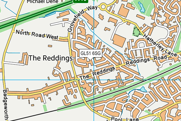 GL51 6SG map - OS VectorMap District (Ordnance Survey) GL51 6SG map - OS VectorMap District (Ordnance Survey)