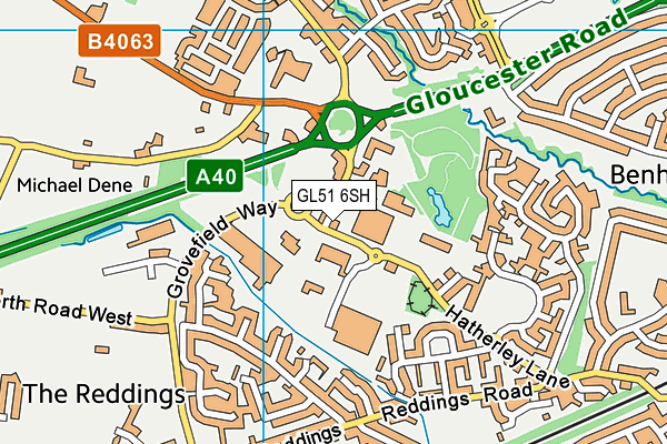 GL51 6SH map - OS VectorMap District (Ordnance Survey) GL51 6SH map - OS VectorMap District (Ordnance Survey)