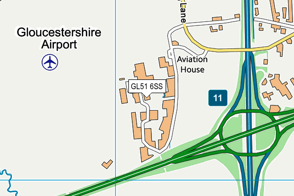 GL51 6SS map - OS VectorMap District (Ordnance Survey) GL51 6SS map - OS VectorMap District (Ordnance Survey)