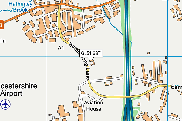 GL51 6ST map - OS VectorMap District (Ordnance Survey) GL51 6ST map - OS VectorMap District (Ordnance Survey)
