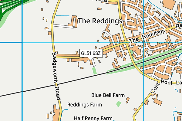 GL51 6SZ map - OS VectorMap District (Ordnance Survey) GL51 6SZ map - OS VectorMap District (Ordnance Survey)