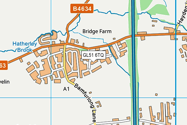 GL51 6TQ map - OS VectorMap District (Ordnance Survey) GL51 6TQ map - OS VectorMap District (Ordnance Survey)