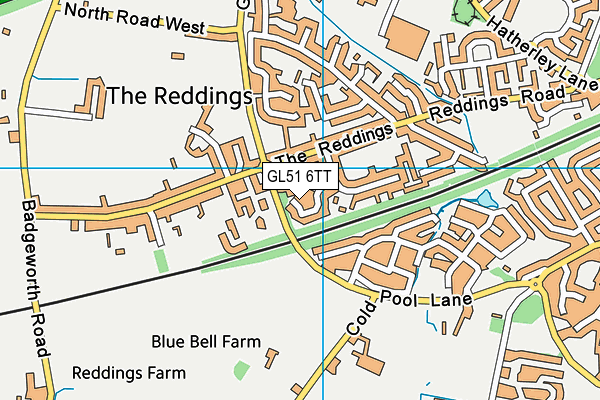 GL51 6TT map - OS VectorMap District (Ordnance Survey) GL51 6TT map - OS VectorMap District (Ordnance Survey)
