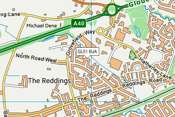 GL51 6UA map - OS VectorMap District (Ordnance Survey) GL51 6UA map - OS VectorMap District (Ordnance Survey)