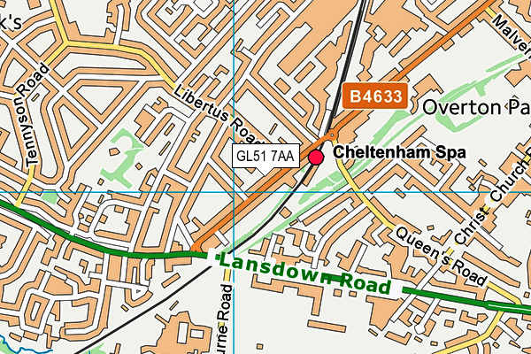 GL51 7AA map - OS VectorMap District (Ordnance Survey) GL51 7AA map - OS VectorMap District (Ordnance Survey)