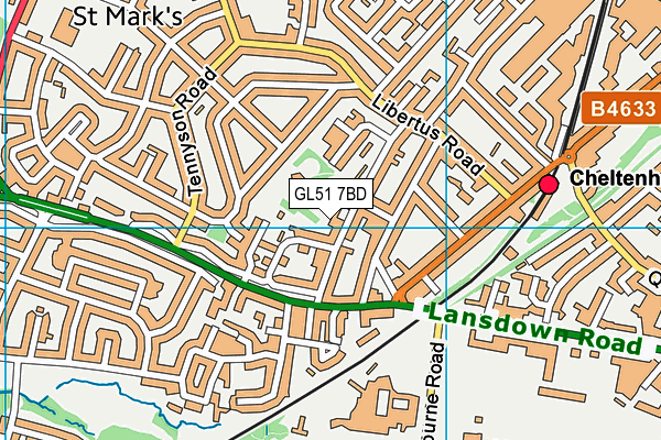 GL51 7BD map - OS VectorMap District (Ordnance Survey) GL51 7BD map - OS VectorMap District (Ordnance Survey)