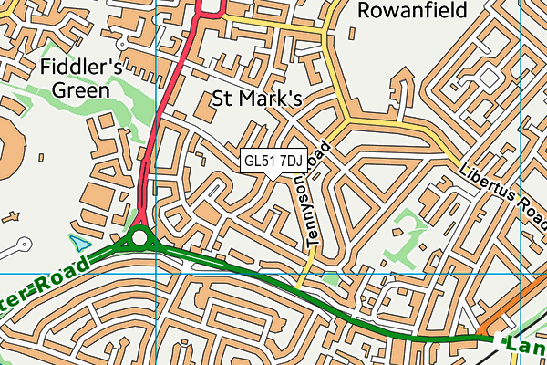 GL51 7DJ map - OS VectorMap District (Ordnance Survey) GL51 7DJ map - OS VectorMap District (Ordnance Survey)