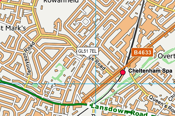GL51 7EL map - OS VectorMap District (Ordnance Survey) GL51 7EL map - OS VectorMap District (Ordnance Survey)