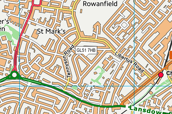GL51 7HB map - OS VectorMap District (Ordnance Survey) GL51 7HB map - OS VectorMap District (Ordnance Survey)