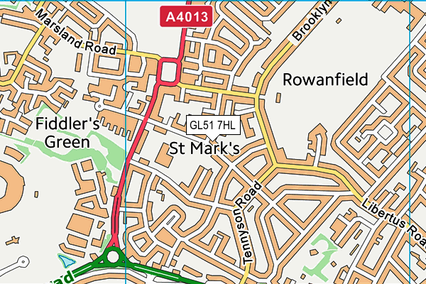GL51 7HL map - OS VectorMap District (Ordnance Survey) GL51 7HL map - OS VectorMap District (Ordnance Survey)