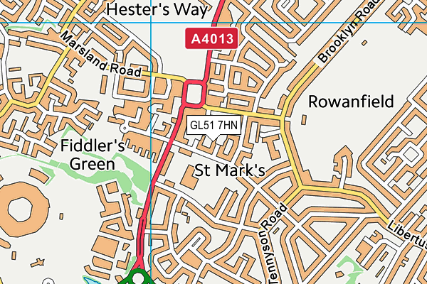 GL51 7HN map - OS VectorMap District (Ordnance Survey) GL51 7HN map - OS VectorMap District (Ordnance Survey)