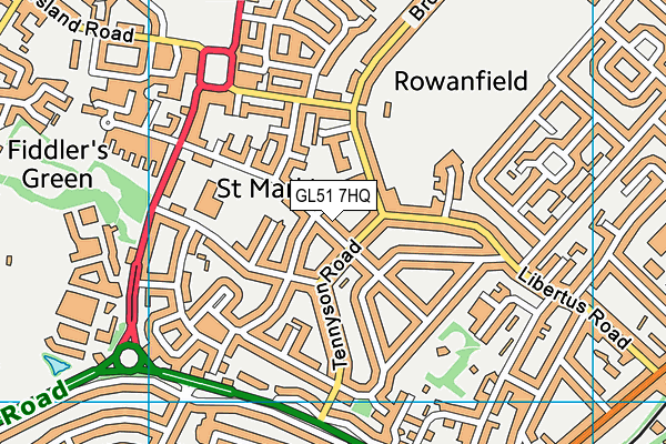 GL51 7HQ map - OS VectorMap District (Ordnance Survey) GL51 7HQ map - OS VectorMap District (Ordnance Survey)