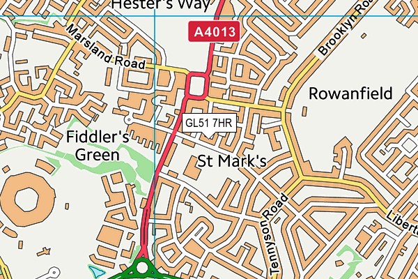 GL51 7HR map - OS VectorMap District (Ordnance Survey) GL51 7HR map - OS VectorMap District (Ordnance Survey)