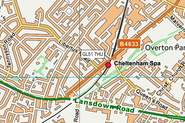 GL51 7HU map - OS VectorMap District (Ordnance Survey)