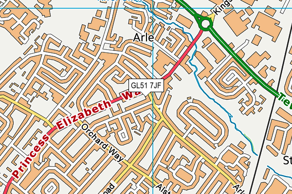 GL51 7JF map - OS VectorMap District (Ordnance Survey) GL51 7JF map - OS VectorMap District (Ordnance Survey)