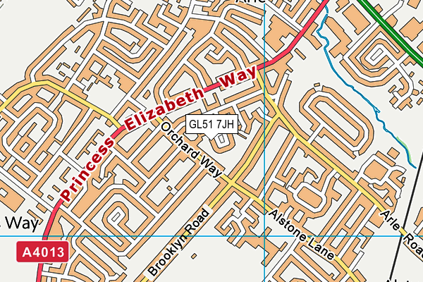 GL51 7JH map - OS VectorMap District (Ordnance Survey) GL51 7JH map - OS VectorMap District (Ordnance Survey)