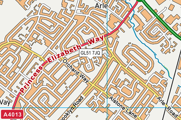 GL51 7JQ map - OS VectorMap District (Ordnance Survey) GL51 7JQ map - OS VectorMap District (Ordnance Survey)