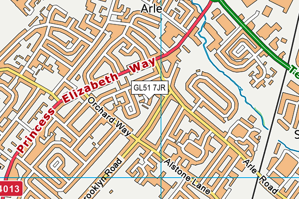 GL51 7JR map - OS VectorMap District (Ordnance Survey) GL51 7JR map - OS VectorMap District (Ordnance Survey)