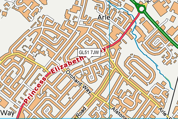 GL51 7JW map - OS VectorMap District (Ordnance Survey) GL51 7JW map - OS VectorMap District (Ordnance Survey)