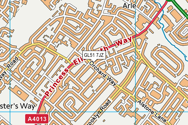 GL51 7JZ map - OS VectorMap District (Ordnance Survey) GL51 7JZ map - OS VectorMap District (Ordnance Survey)