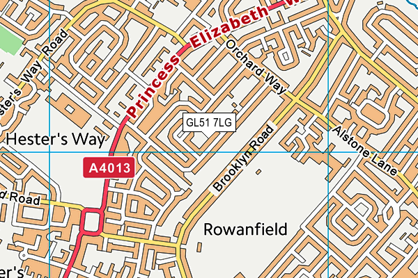 GL51 7LG map - OS VectorMap District (Ordnance Survey) GL51 7LG map - OS VectorMap District (Ordnance Survey)