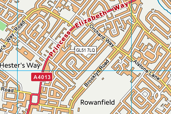 GL51 7LQ map - OS VectorMap District (Ordnance Survey) GL51 7LQ map - OS VectorMap District (Ordnance Survey)