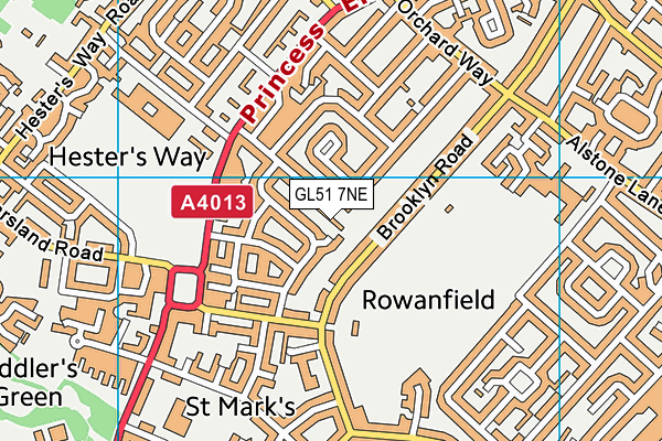GL51 7NE map - OS VectorMap District (Ordnance Survey) GL51 7NE map - OS VectorMap District (Ordnance Survey)