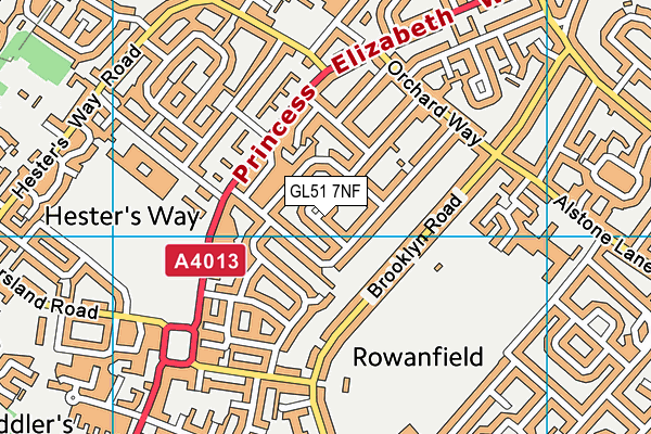 GL51 7NF map - OS VectorMap District (Ordnance Survey) GL51 7NF map - OS VectorMap District (Ordnance Survey)