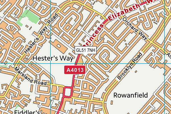 GL51 7NH map - OS VectorMap District (Ordnance Survey) GL51 7NH map - OS VectorMap District (Ordnance Survey)