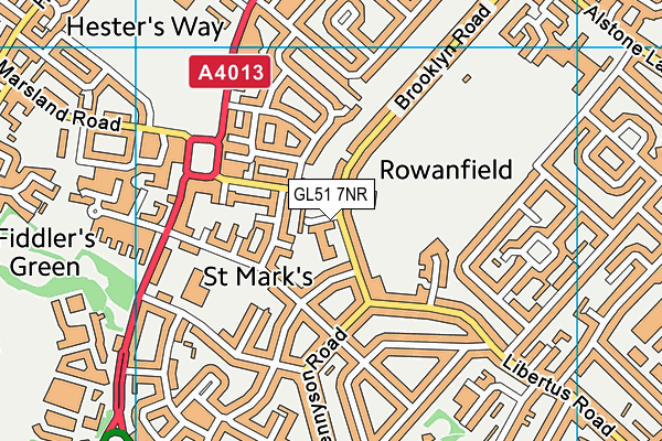 GL51 7NR map - OS VectorMap District (Ordnance Survey)