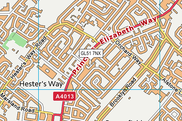 GL51 7NX map - OS VectorMap District (Ordnance Survey) GL51 7NX map - OS VectorMap District (Ordnance Survey)