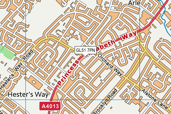 GL51 7PN map - OS VectorMap District (Ordnance Survey) GL51 7PN map - OS VectorMap District (Ordnance Survey)